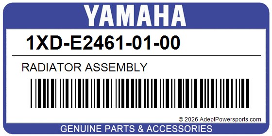Yamaha 1XD-E2461-01-00 Radiator Assembly