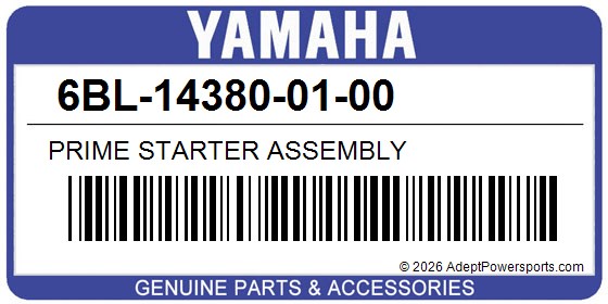 Yamaha 6BL-14380-01-00 Prime Starter Assembly