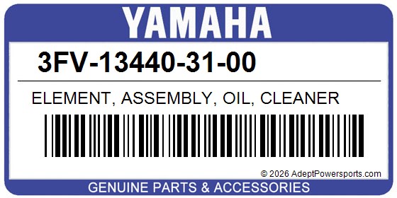 Yamaha 3FV-13440-31-00 Element, Assembly, Oil, Cleaner