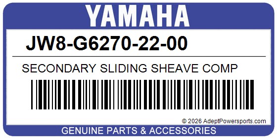 Yamaha JW8-G6270-22-00 Secondary Sliding Sheave Comp