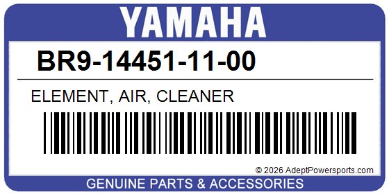 Yamaha BR9-14451-11-00 Element, Air, Cleaner