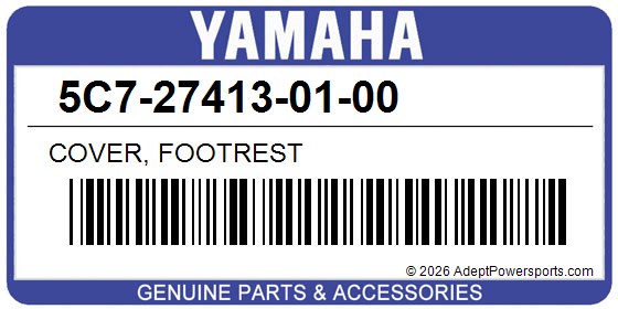Yamaha 5C7-27413-01-00 Cover, Footrest