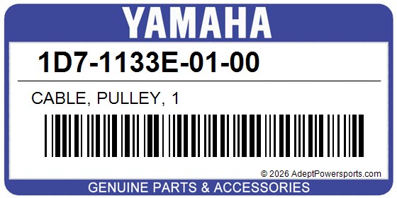 Yamaha 1D7-1133E-01-00 Cable, Pulley, 1