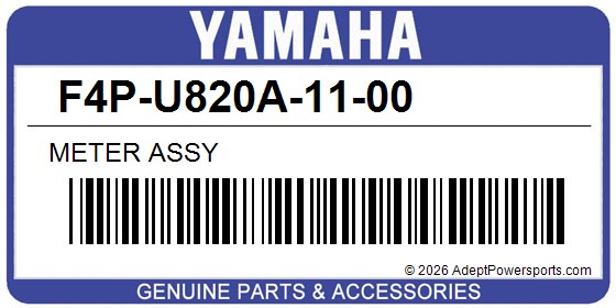 Yamaha F4P-U820A-11-00 Meter Assy