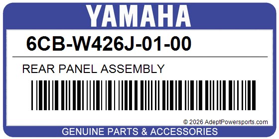 Yamaha 6CB-W426J-01-00 Rear Panel Assembly