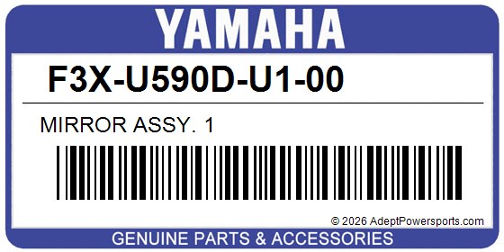 Yamaha F3X-U590D-U1-00 Mirror Assy. 1