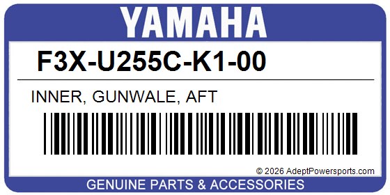 Yamaha F3X-U255C-K1-00 Inner, Gunwale, Aft
