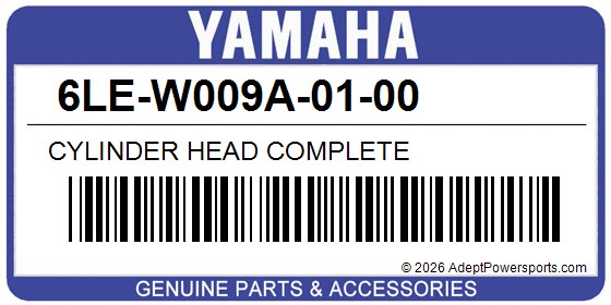 Yamaha 6LE-W009A-01-00 Cylinder Head Complete