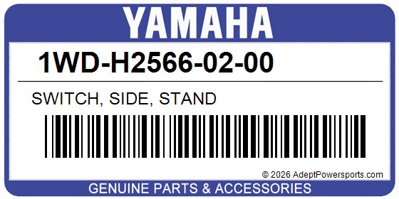 Yamaha 1WD-H2566-02-00 Switch, Side, Stand