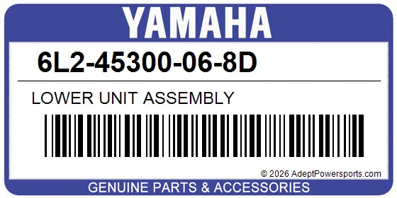 Yamaha 6L2-45300-06-8D Lower Unit Assembly