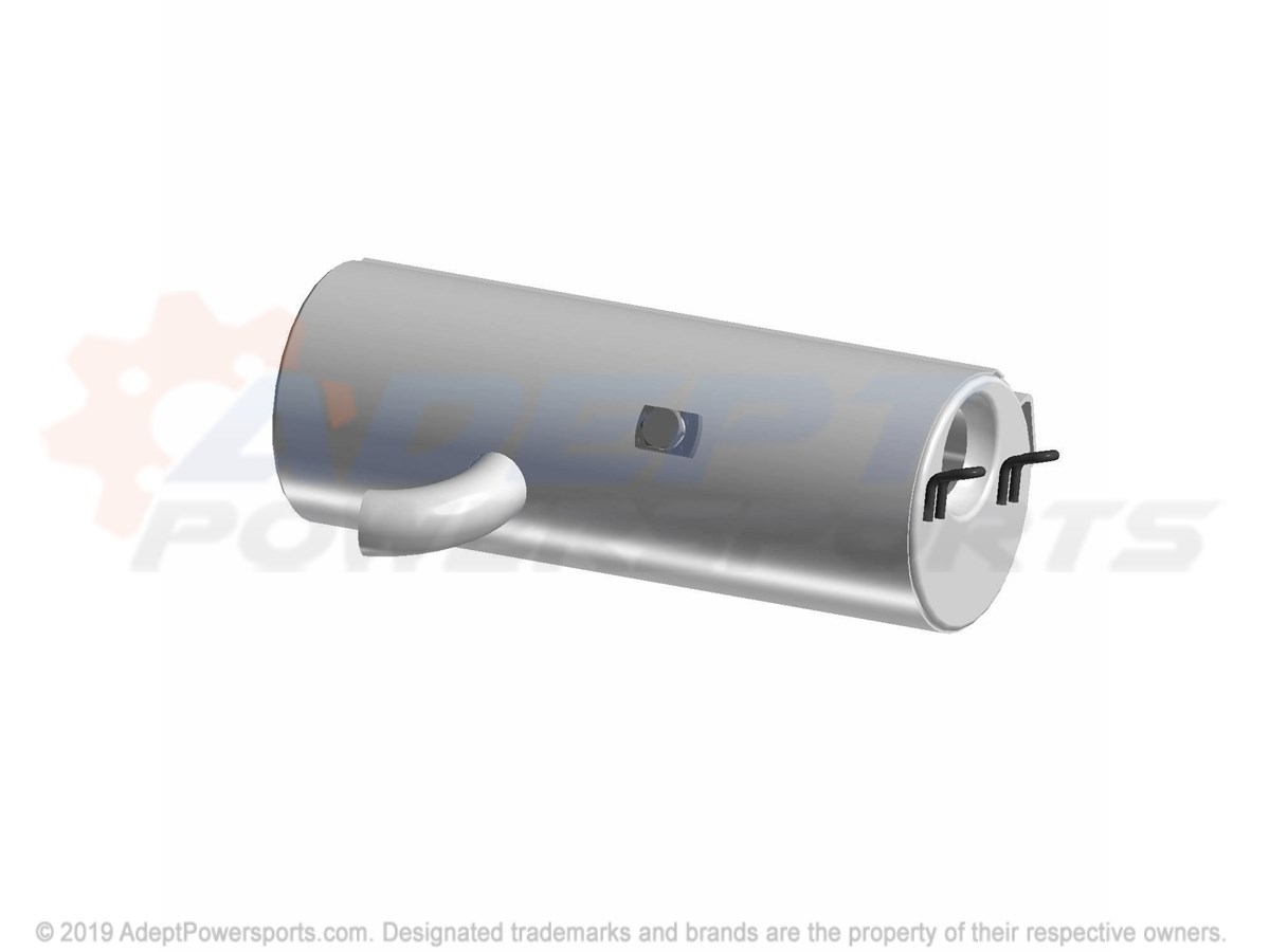Polaris 1261042-489 Exhaust, Silencer, Black