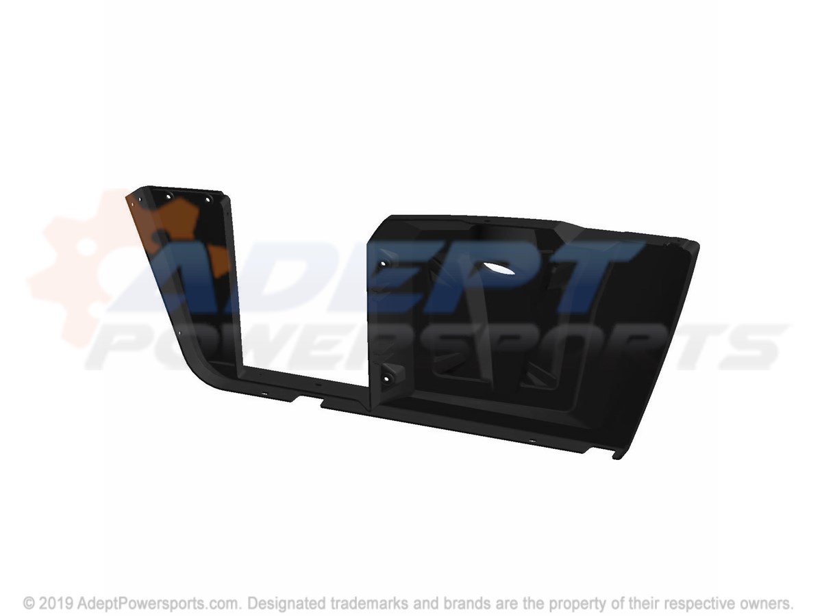 Polaris 5437567-070 Fender, Rear, W/Rocker, Black, Rh