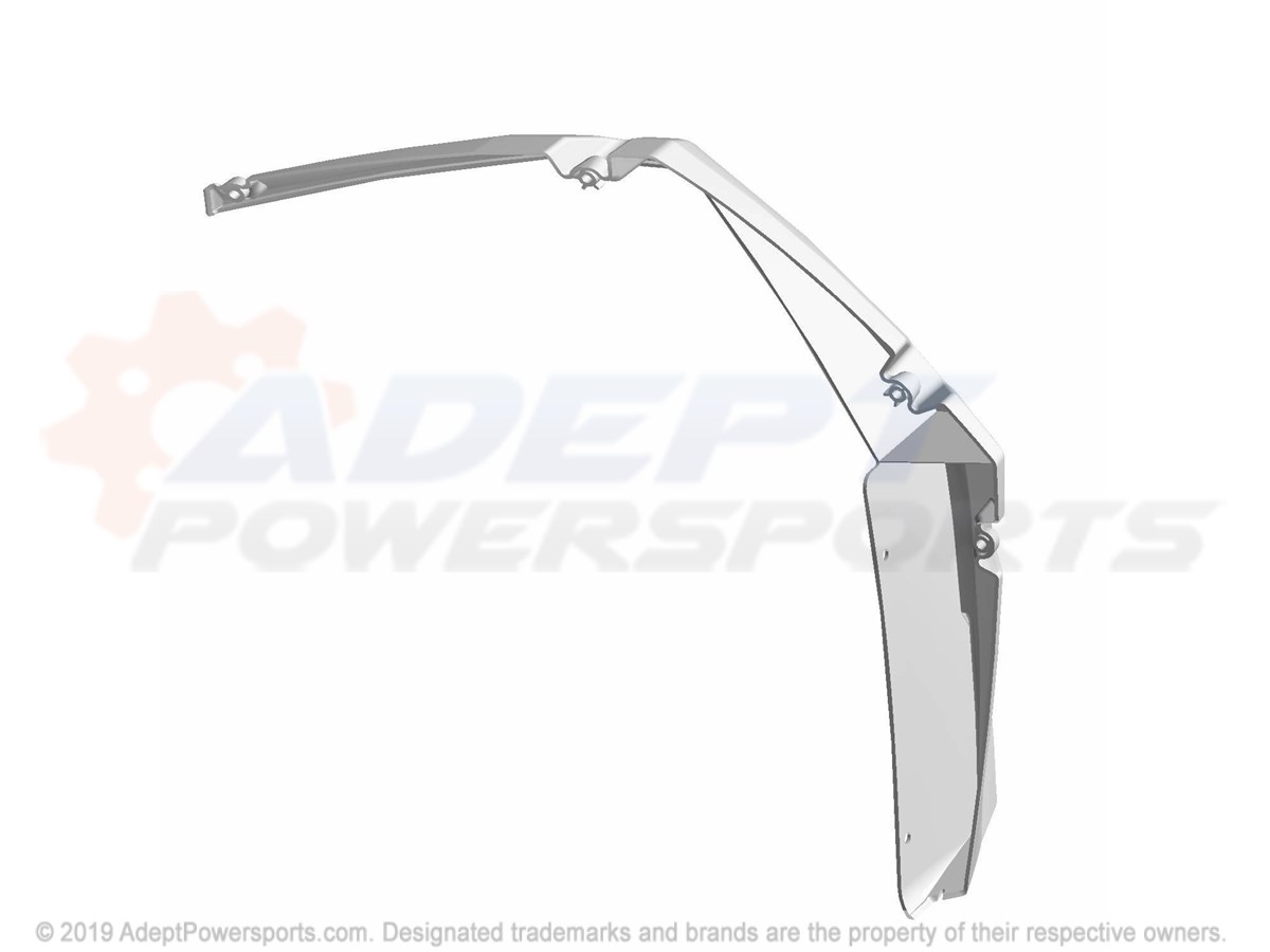 Polaris 5437660-070 Flair, Fender, Front, Lt, Rh, Black