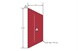 Polaris 7175689 Decal, Reflector, Red, Rh