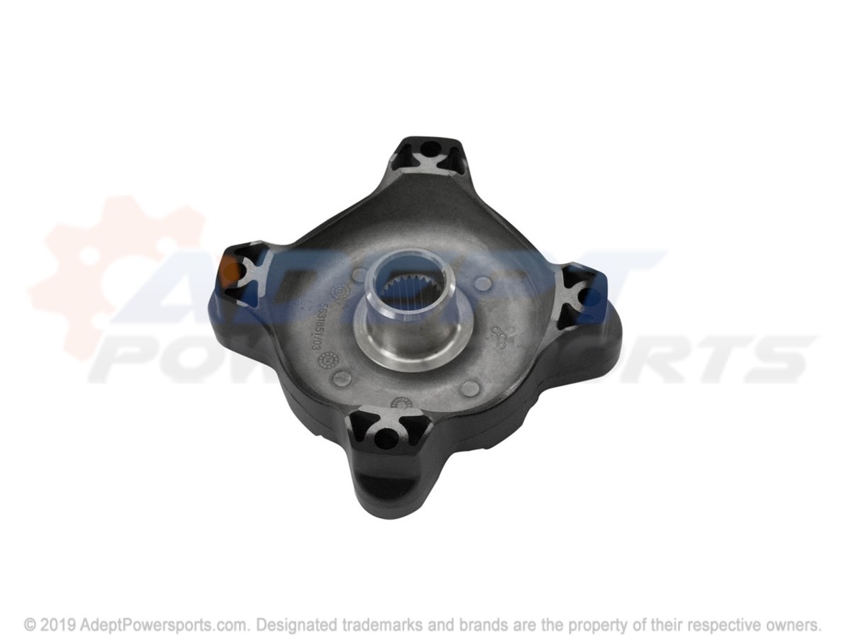 Polaris 5135409-458 Hub, Wheel, Front, Matte', Black, [Ah]