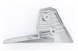 Aprilia AP8268081 Rh Cover Rear Footr., Silver