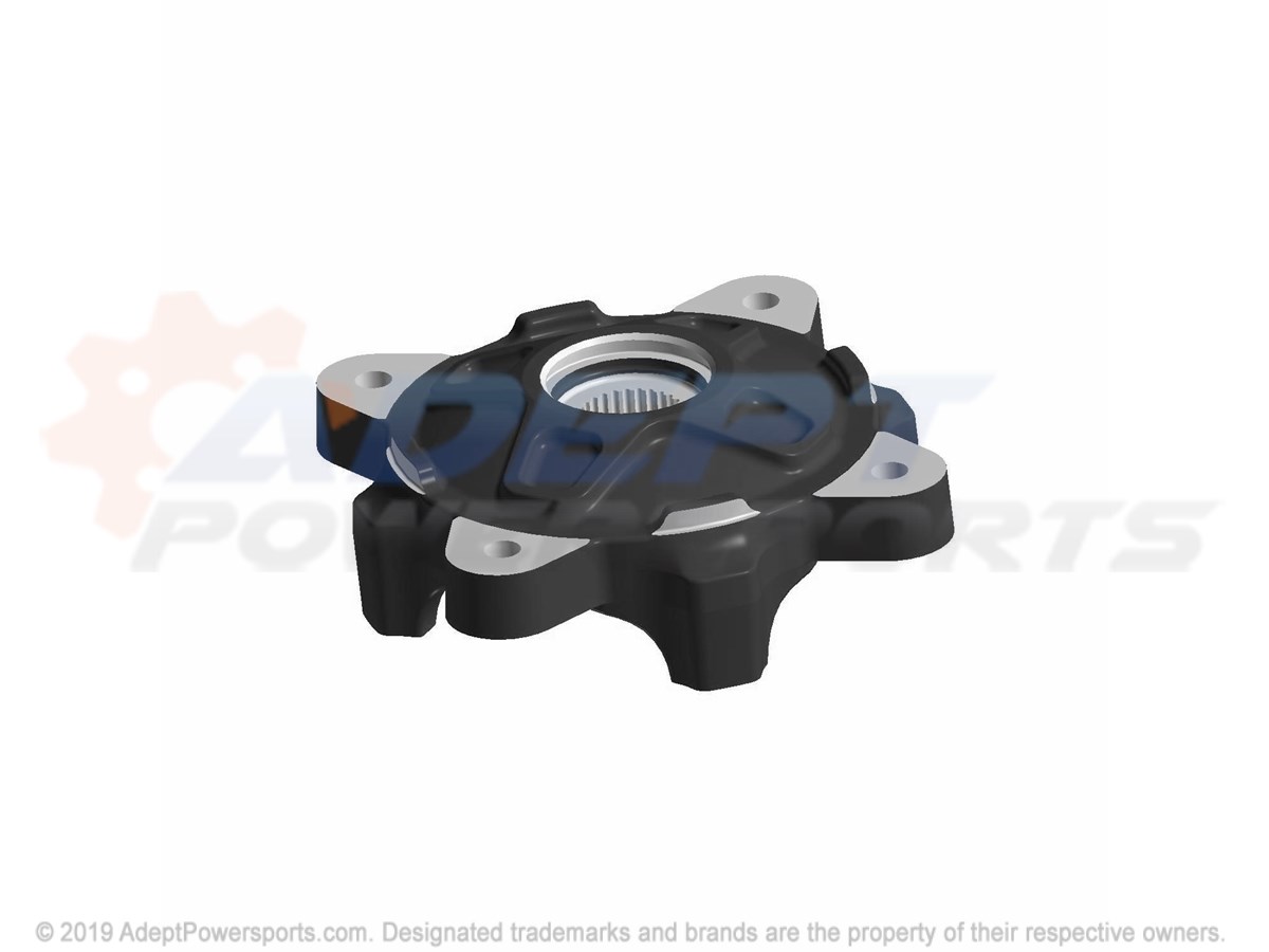 Polaris 5137539-067 Hub-Wheel Front(Mach) Blk