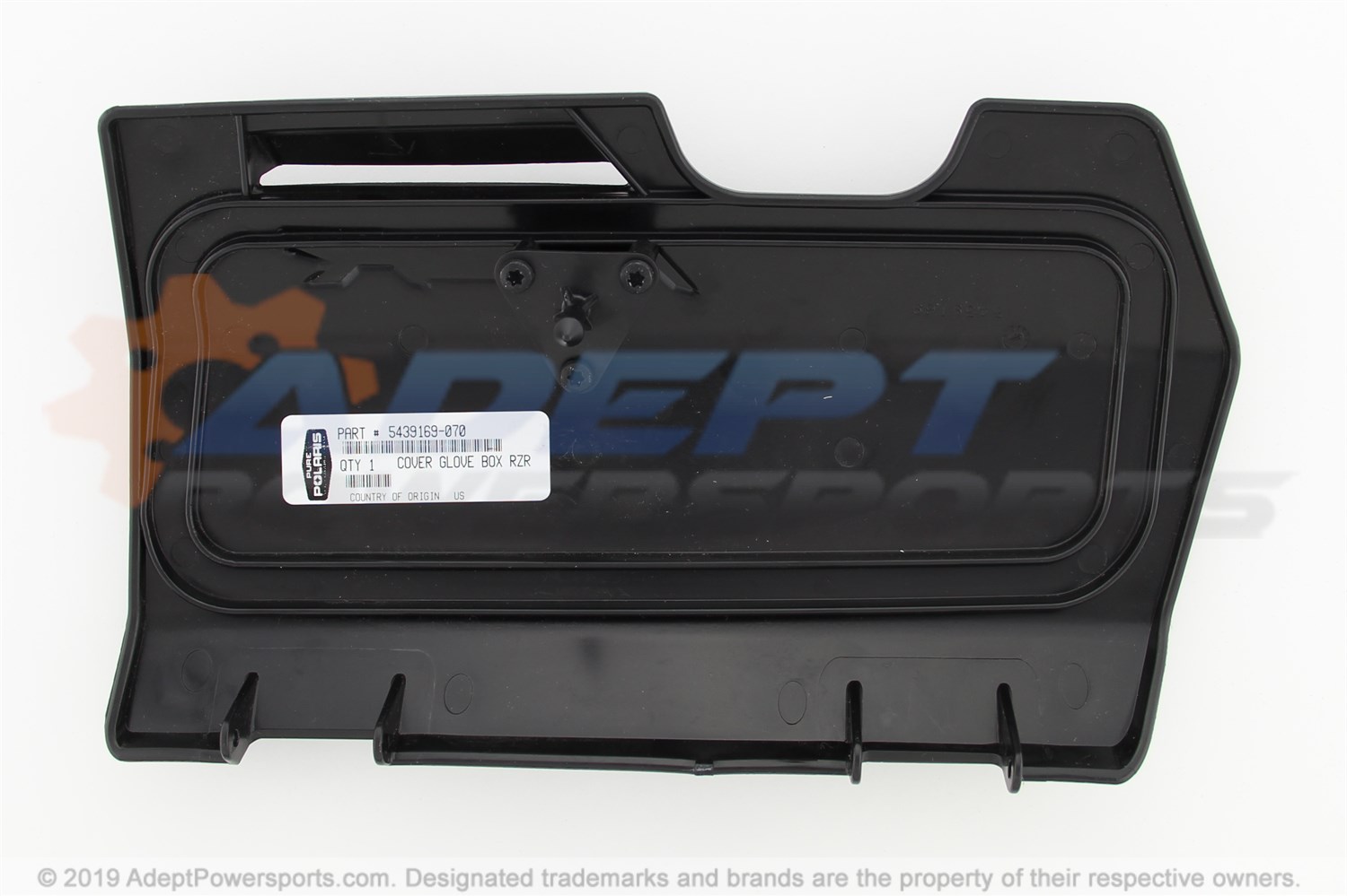 Polaris 5439169-070 Cover-Glovebox Rzr Basic Blk