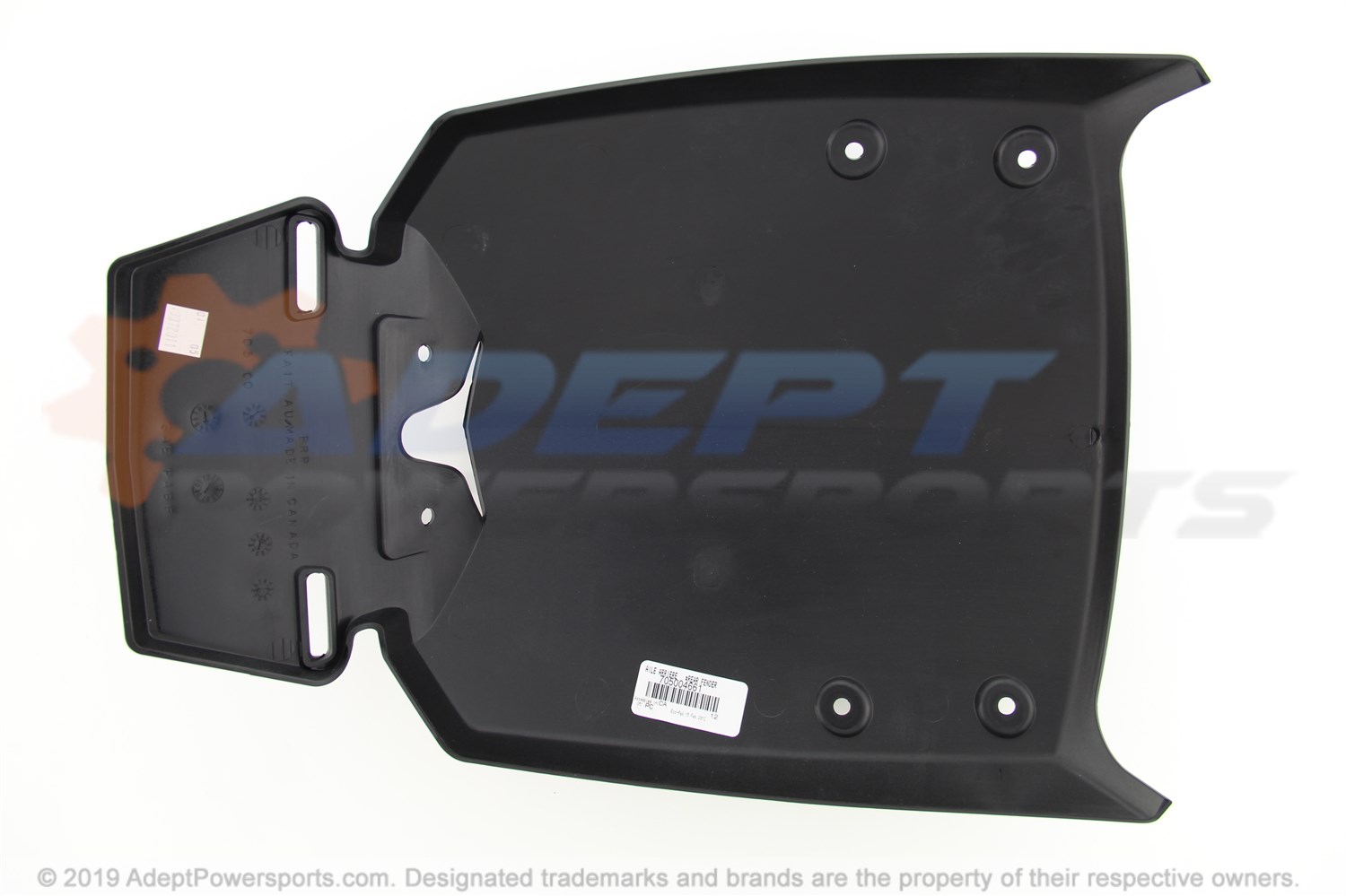 Can-Am 705004661 Rear Fender, Matte Black. Rs-S Alloy Orange-Black North America Model