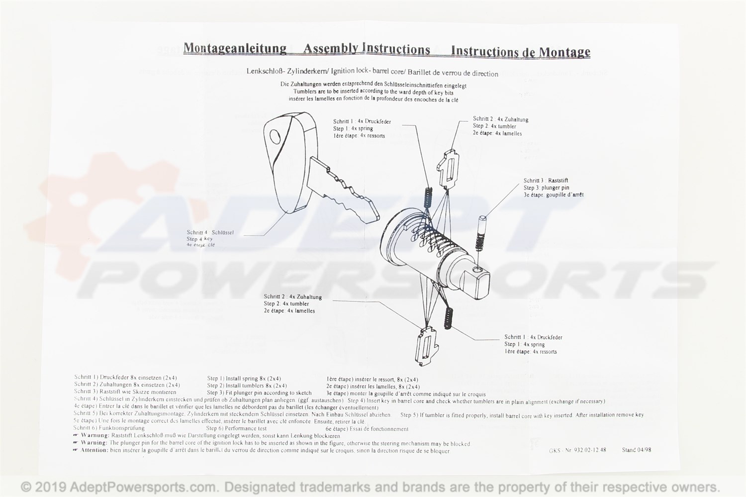 BMW 51252337269 Set: Rep.Kit F Lock Cylinder