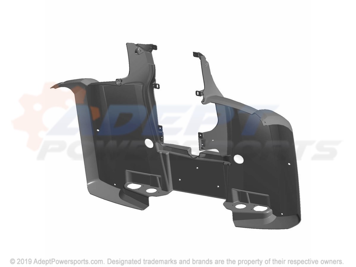 Polaris 5436319-620 Cab, Rear, Blue, Fire, Metallic