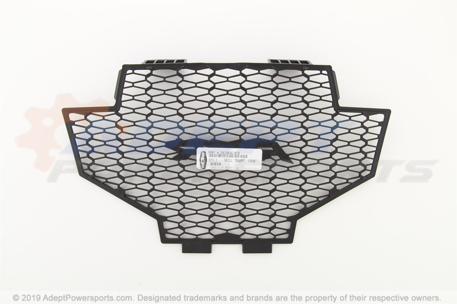 Polaris 5439846-070 Grill, Insert, Front, Black