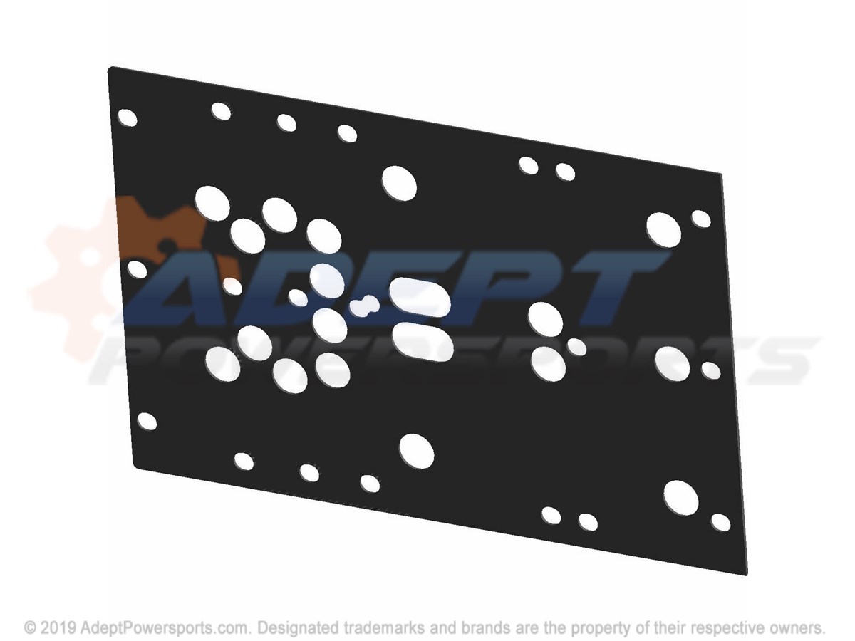 Polaris 5438073-070 Plate, Skid, Black