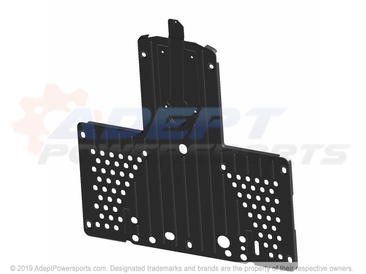 Polaris 5438878-070 Plate, Skid, Black