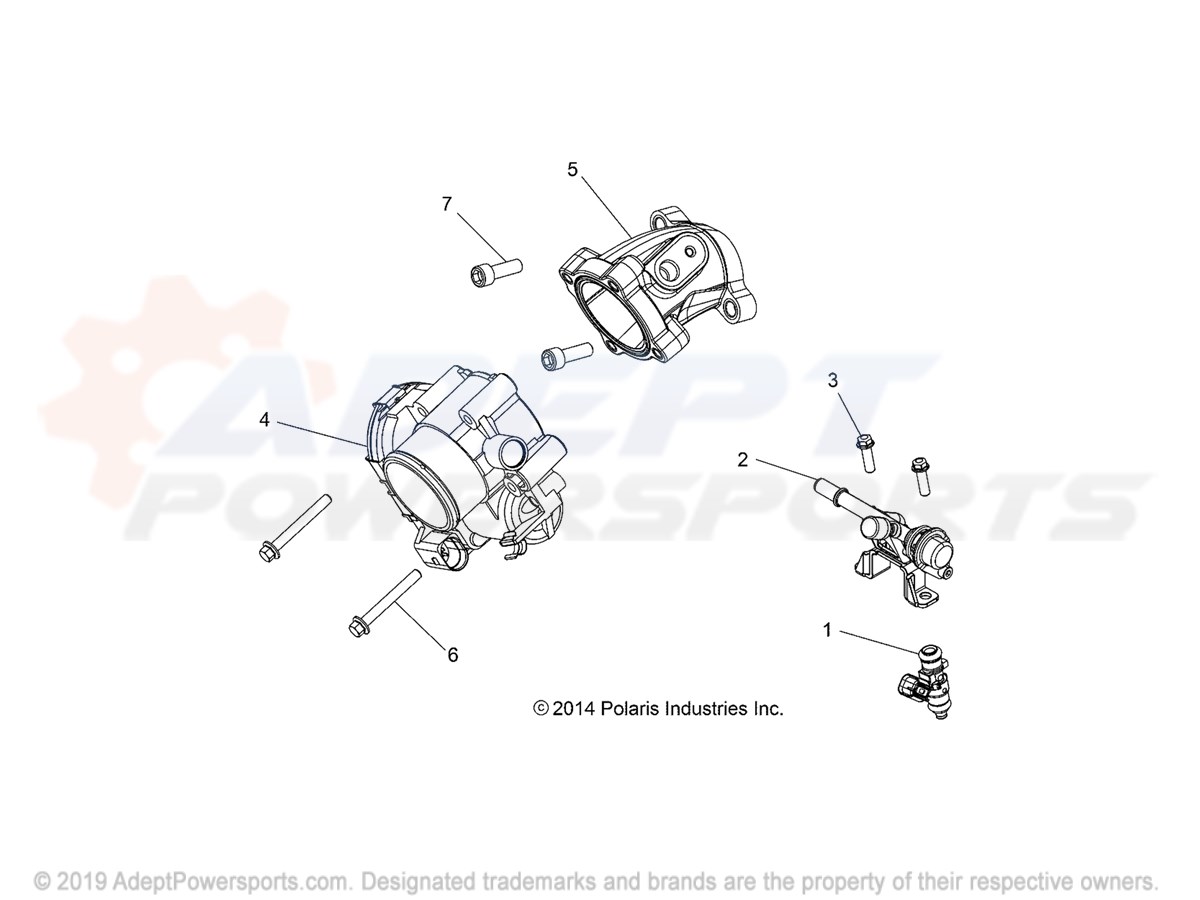 Polaris 1204455 Throttle, 46Mm