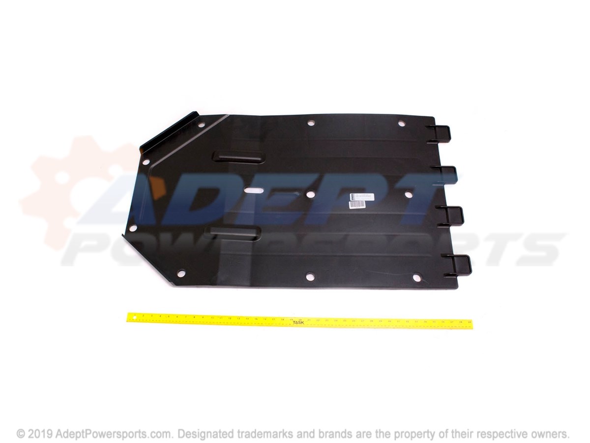 Polaris 5438909-070 Plate, Skid, Front, Black