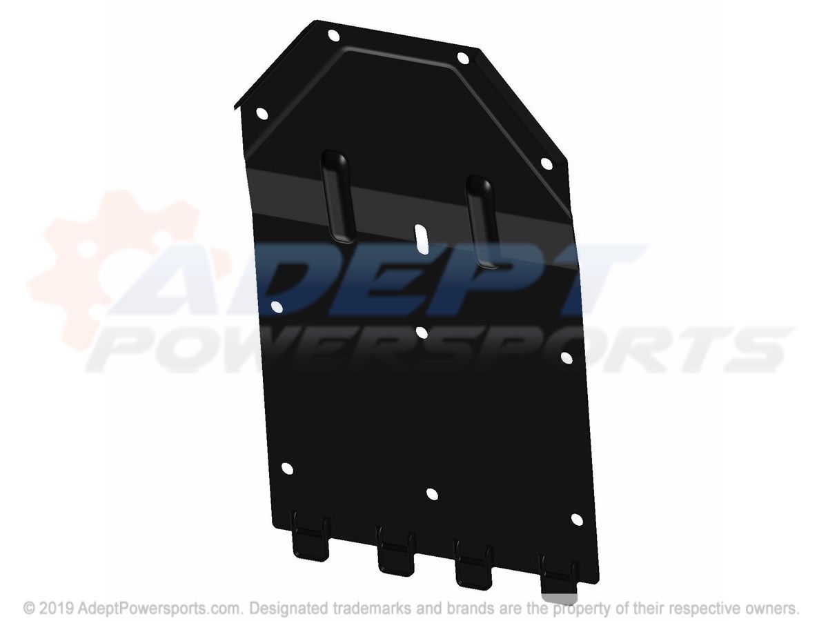 Polaris 5438909-070 Plate, Skid, Front, Black