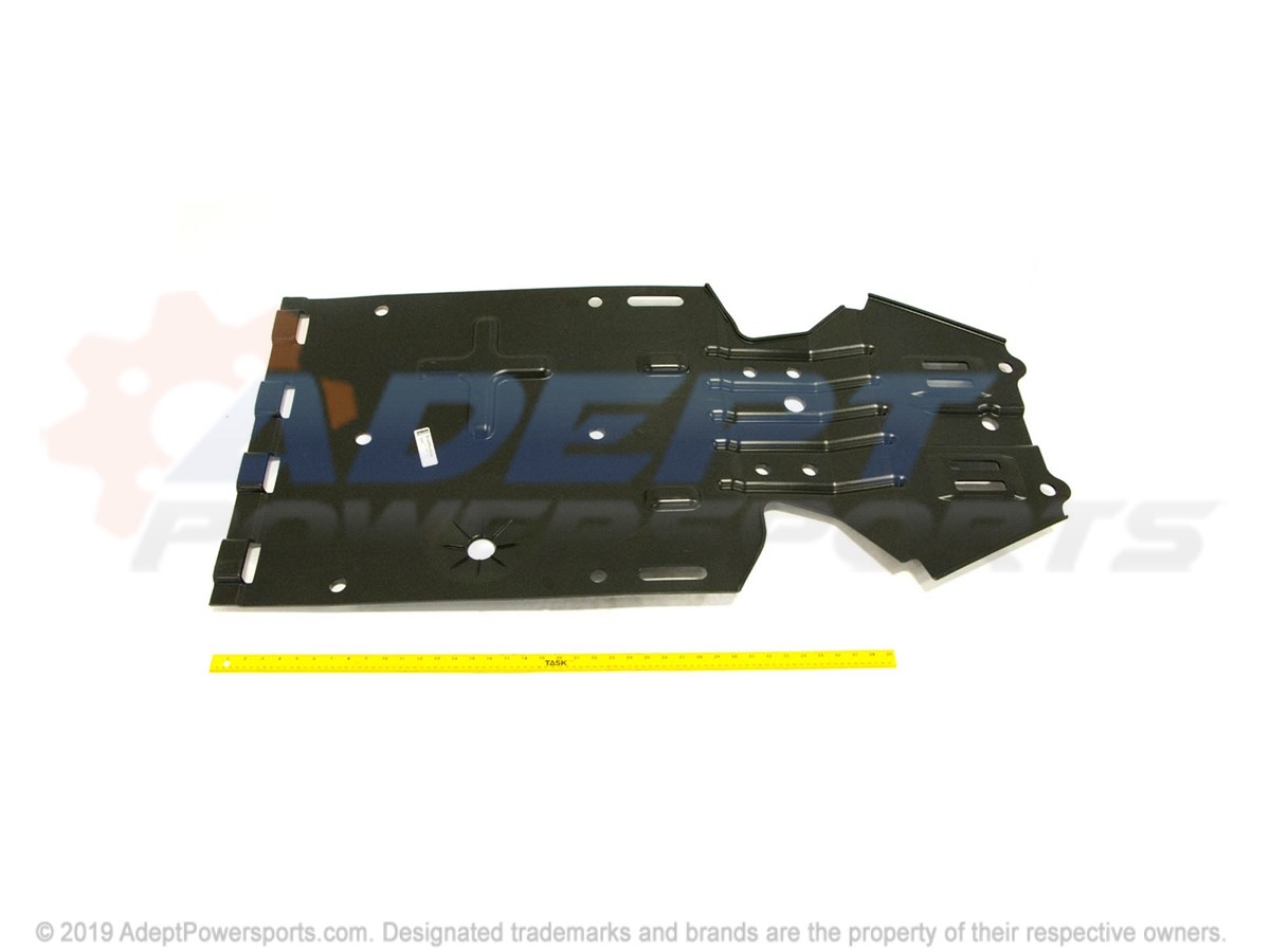 Polaris 5438911-070 Plate, Skid, Rear, Black