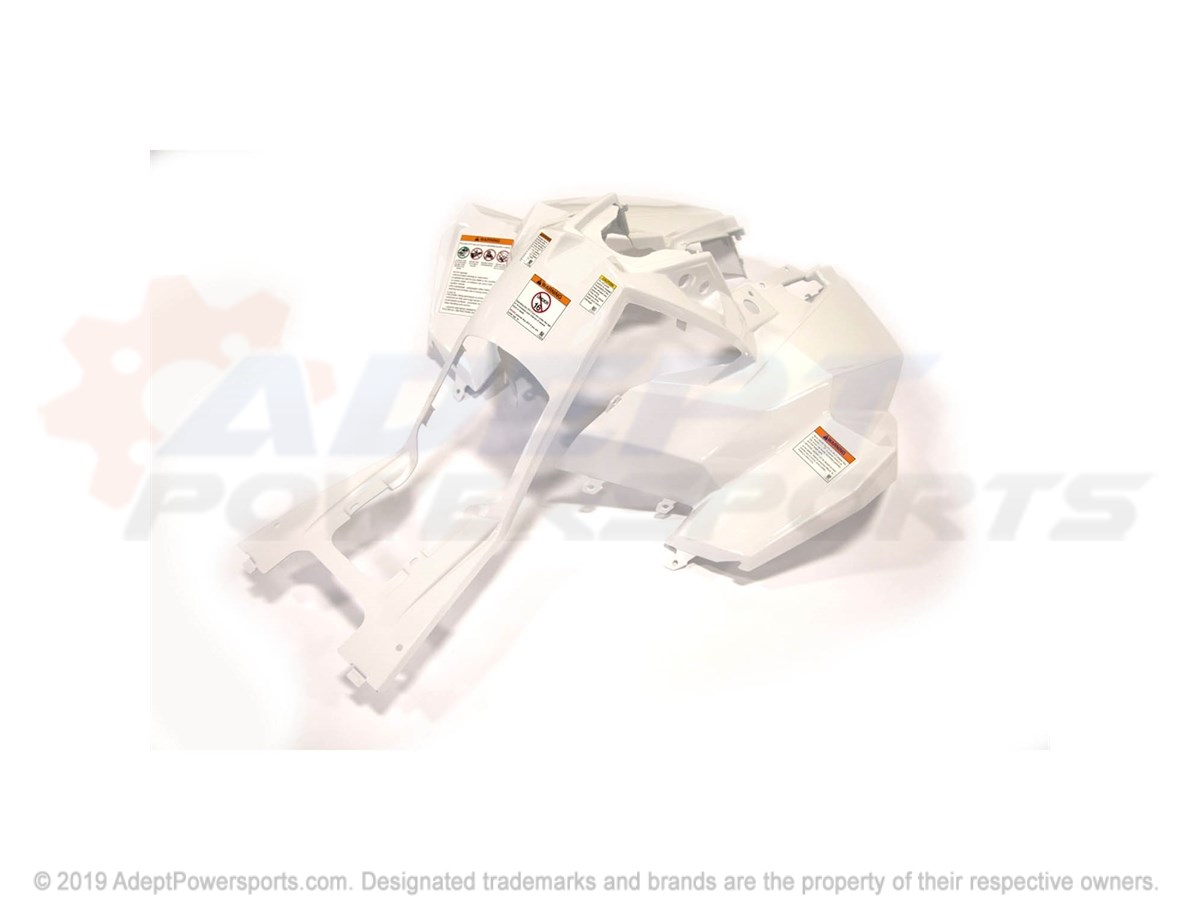 Polaris 2634786-599 Assembly, Cab, Front, White, Lightning