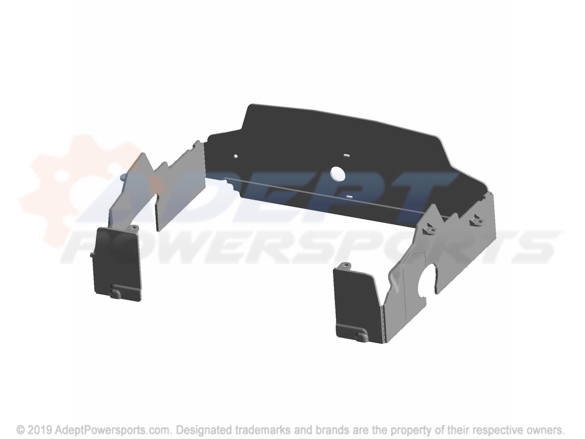 Polaris 5439871-070 Shroud, Radiator, Front, Black