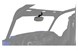 Polaris 2881540 K-Mirror, Rear, Single, R2