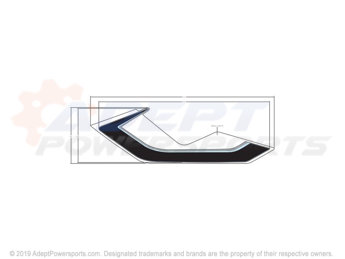 Polaris 7185193 Decal-Frt, Wing, Lh, Ornmad