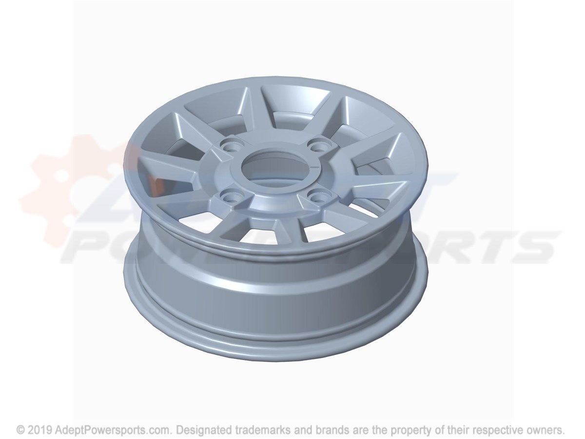 Polaris 1522842-655 Rim-Frt, 14X6, Cast, 53, Flash, Blk