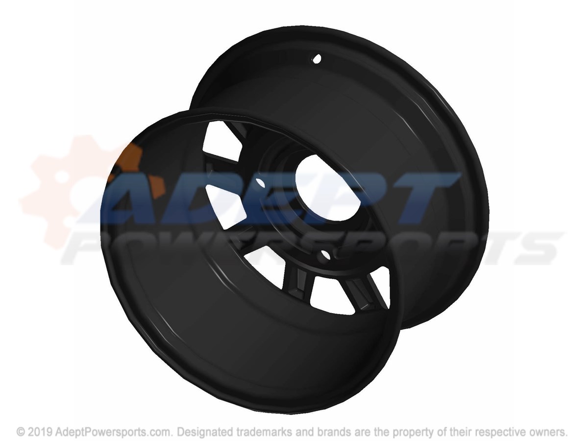 Polaris 1522843-655 Rim-Rr, 14X8, Cast, 63.5, Flsh, Blk