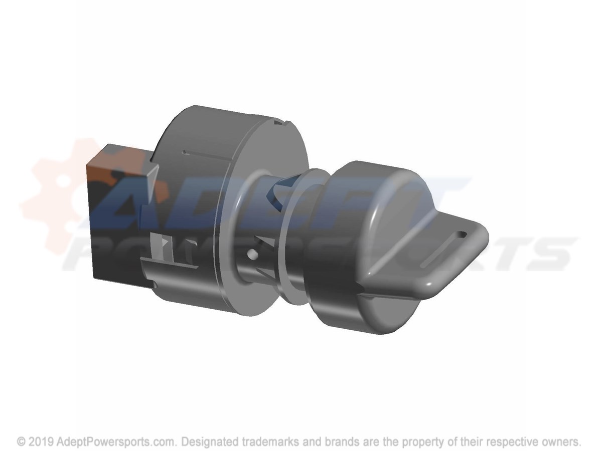 Polaris 4016058 Switch-Key, 4, Position, Mt, Slv