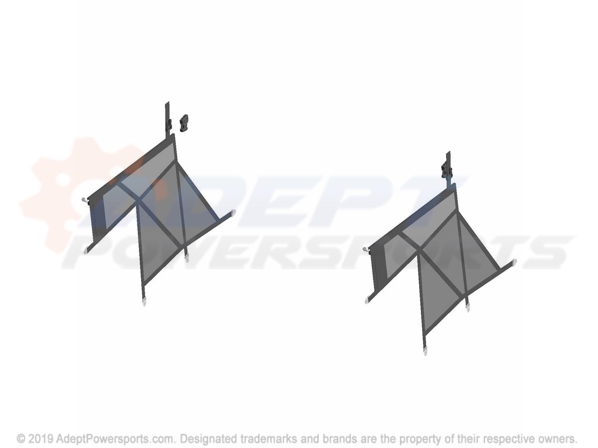 Polaris 2687461 Nets-Door, Rear, Rgr