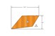 Polaris 7300163 Decal-Reflector, Amber, Rh