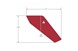 Polaris 7191461 Decal-Refelctor, Red, Rh