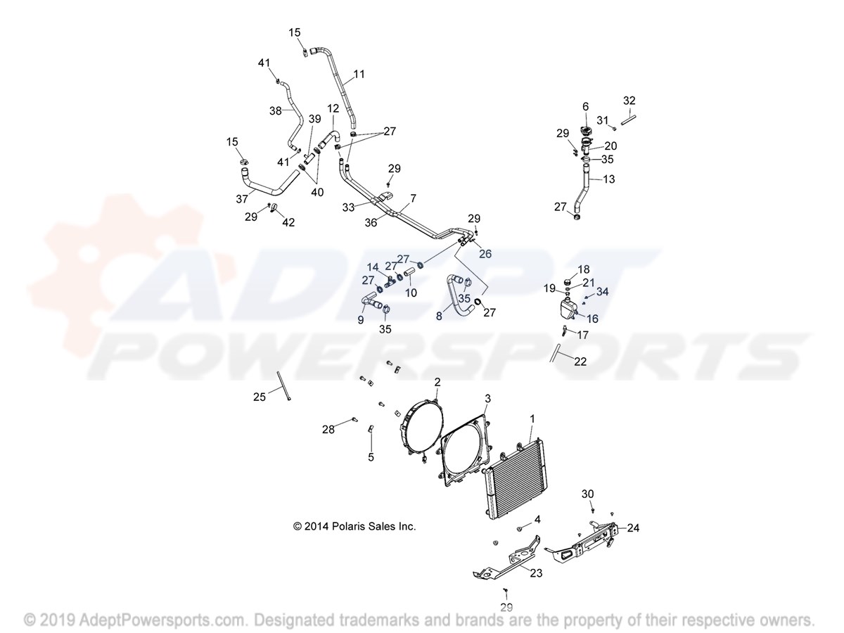 Polaris 1241480 Asm-Radiator, Core